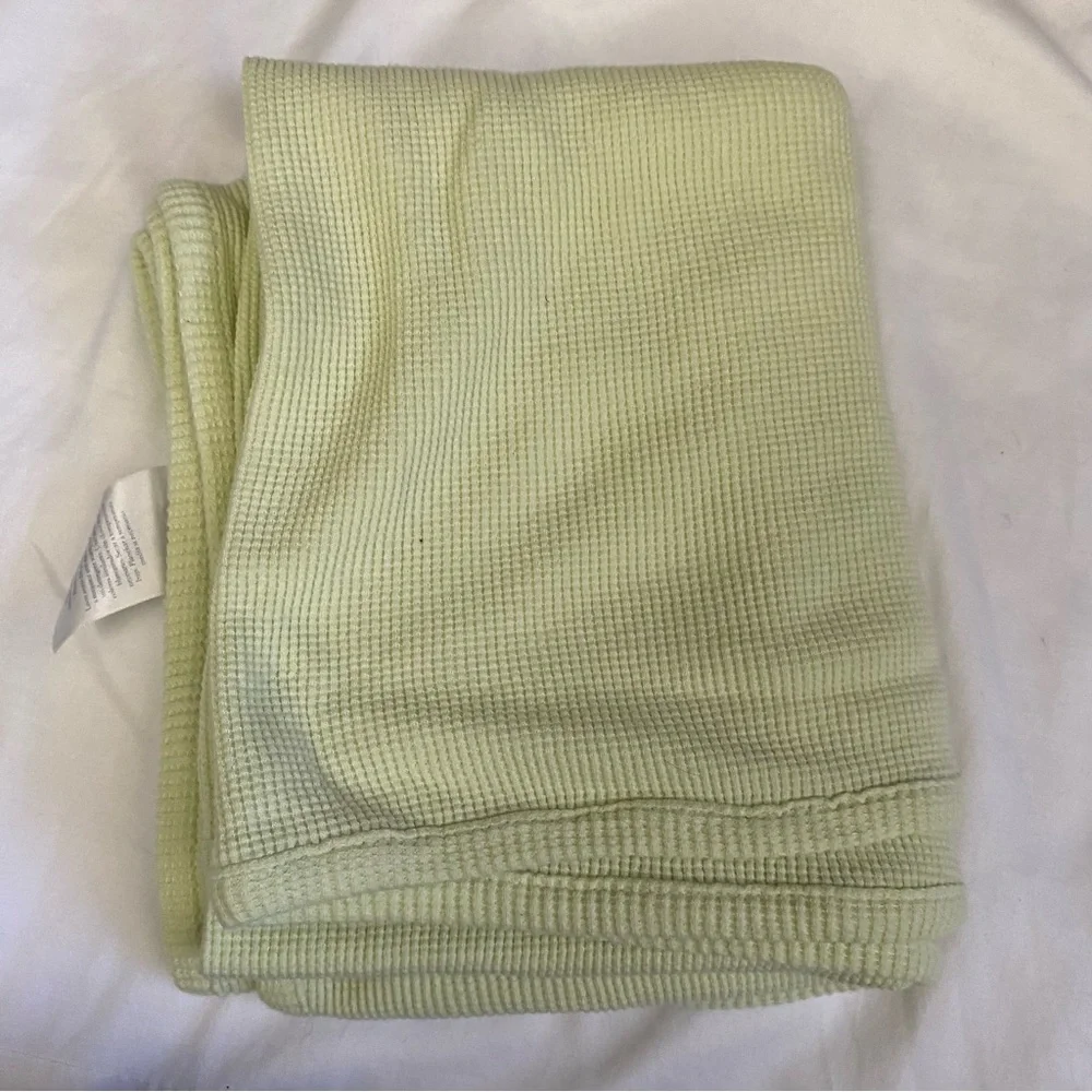 Koala Baby Green Yellow Giraffe Safari Blanket Thermal Waffle Weave Lovey